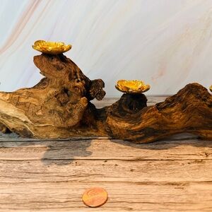 Natural Driftwood 4 Crystal Sphere  Holder up to 64mm